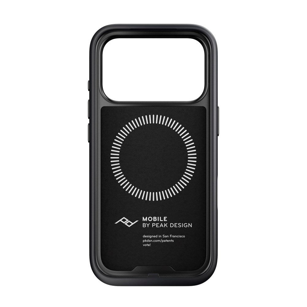 iPhone 17 Pro Peak Design Everyday Fabric Deksel - MagSafe Kompatibel - Black