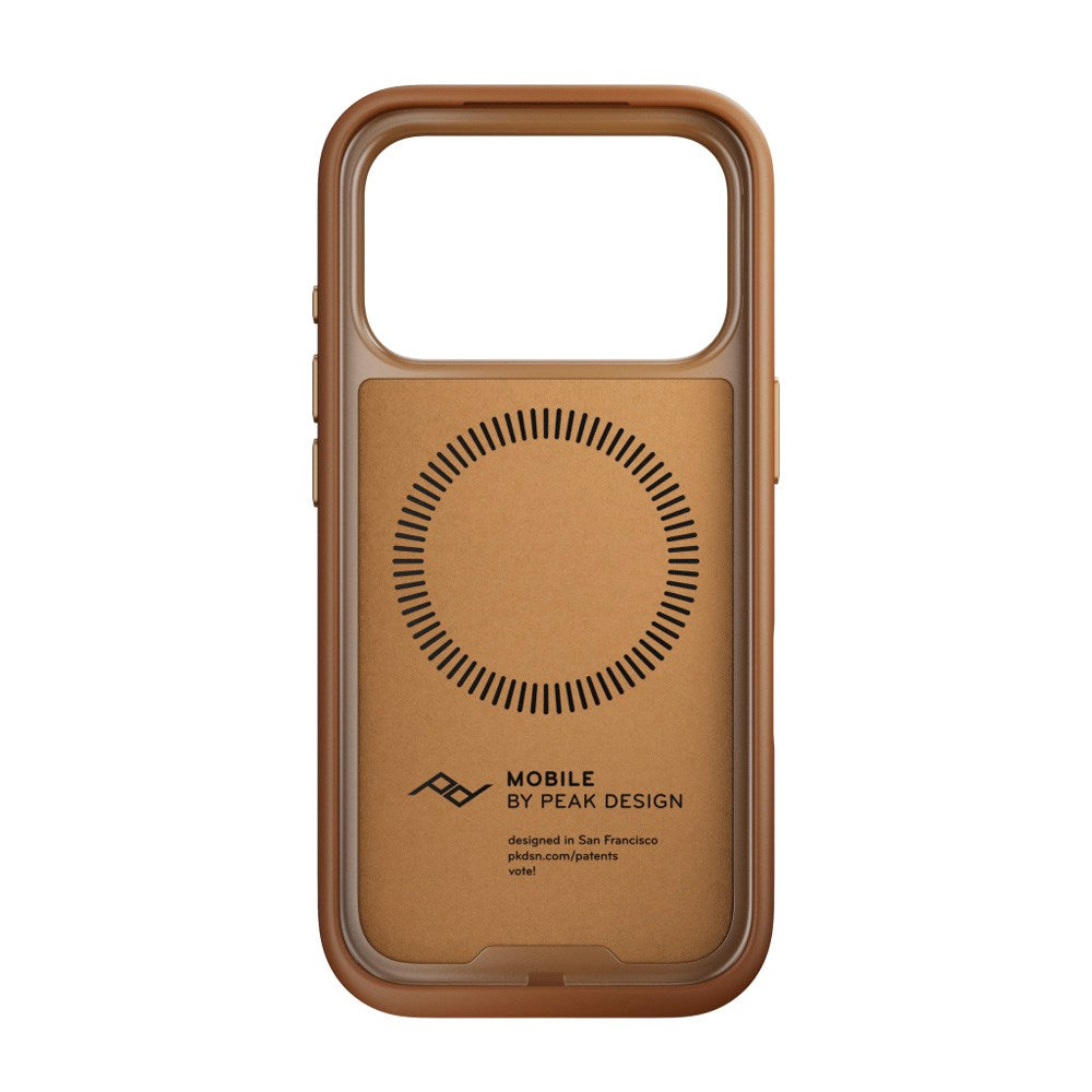 iPhone 17 Pro Peak Design Everyday Fabric Deksel - MagSafe Kompatibel - Tan