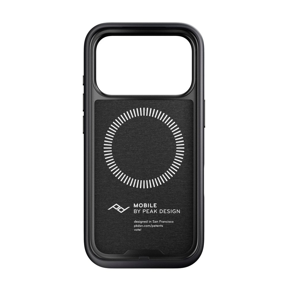 iPhone 17 Pro Peak Design Everyday Fabric Deksel - MagSafe Kompatibel - Charcoal