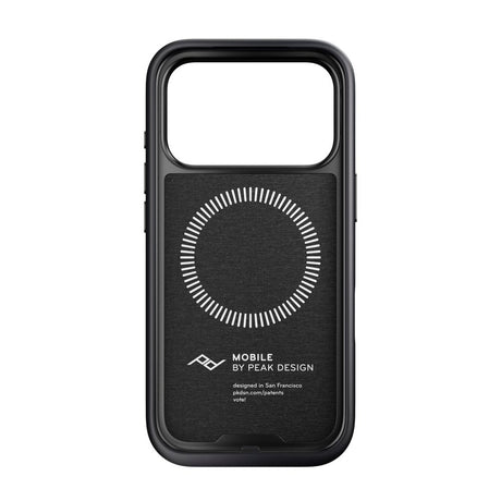 iPhone 17 Pro Peak Design Everyday Fabric Deksel - MagSafe Kompatibel - Charcoal