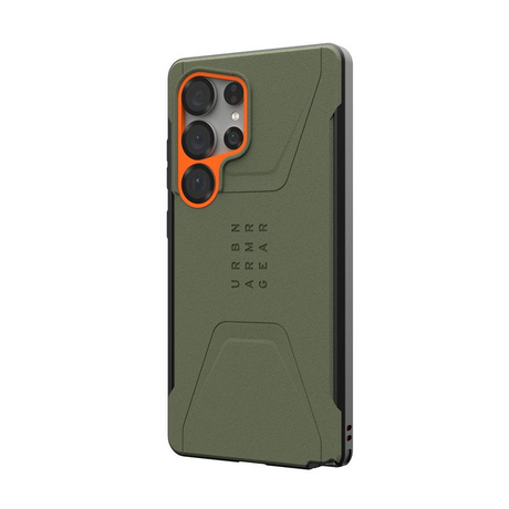 UAG Samsung Galaxy S25 Ultra Civilian Pro Cover - Orange/Grønn