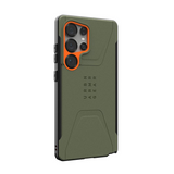 UAG Samsung Galaxy S25 Ultra Civilian Pro Cover - Orange/Grønn