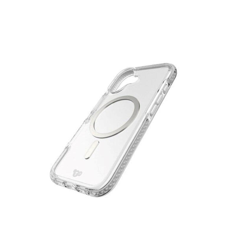 iPhone 17 Tech21 EVO Crystal Deksel - MagSafe Kompatibel - Gjennomsiktig / Sølv