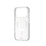 iPhone 17 Pro Tech21 EVO Crystal Deksel - MagSafe Kompatibel - Gjennomsiktig / Sølv