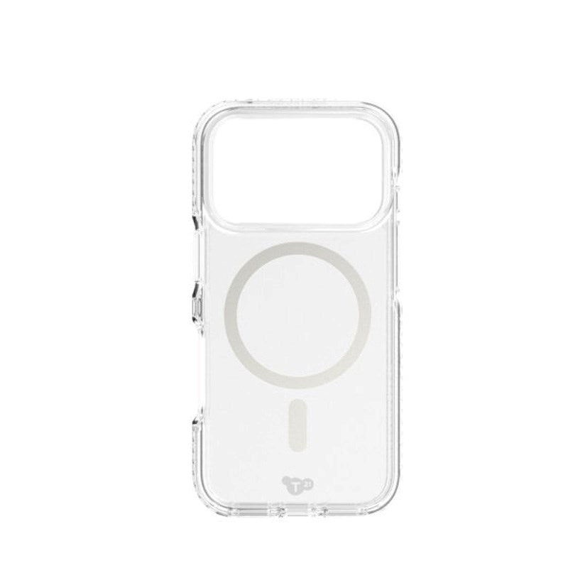 iPhone 17 Pro Tech21 EVO Crystal Deksel - MagSafe Kompatibel - Gjennomsiktig / Sølv