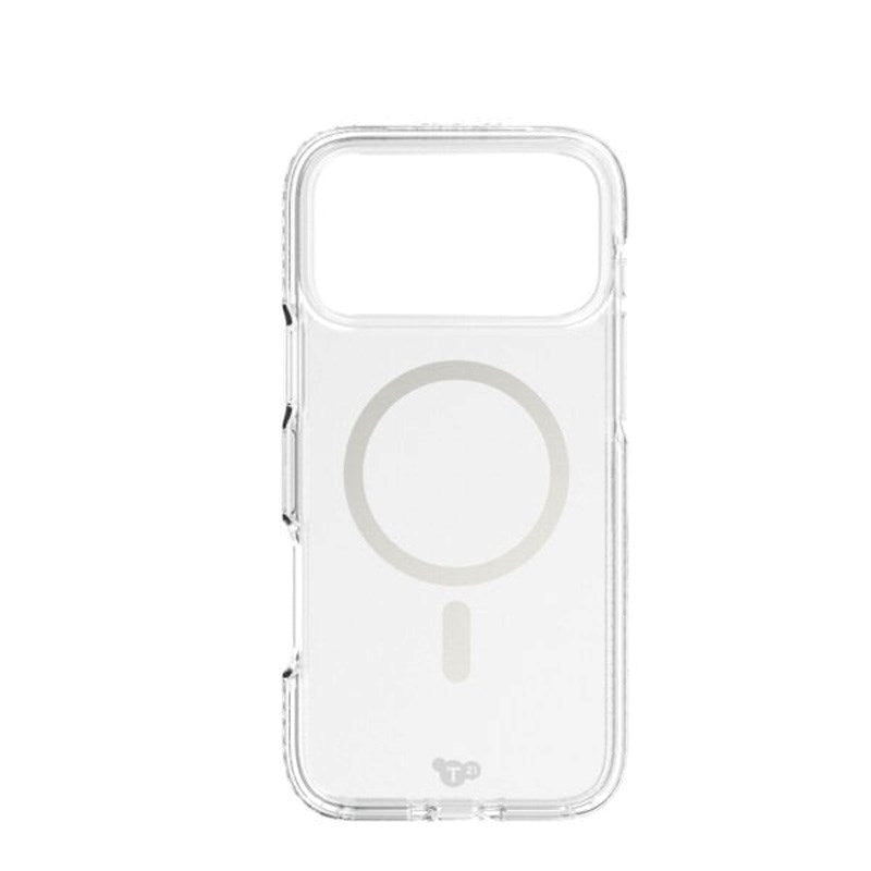 iPhone 17 Pro Max Tech21 EVO Crystal Deksel - MagSafe Kompatibel - Gjennomsiktig / Sølv