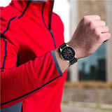 Samsung Galaxy Watch 46 mm Twill Texture Silicone Watchband - Svart