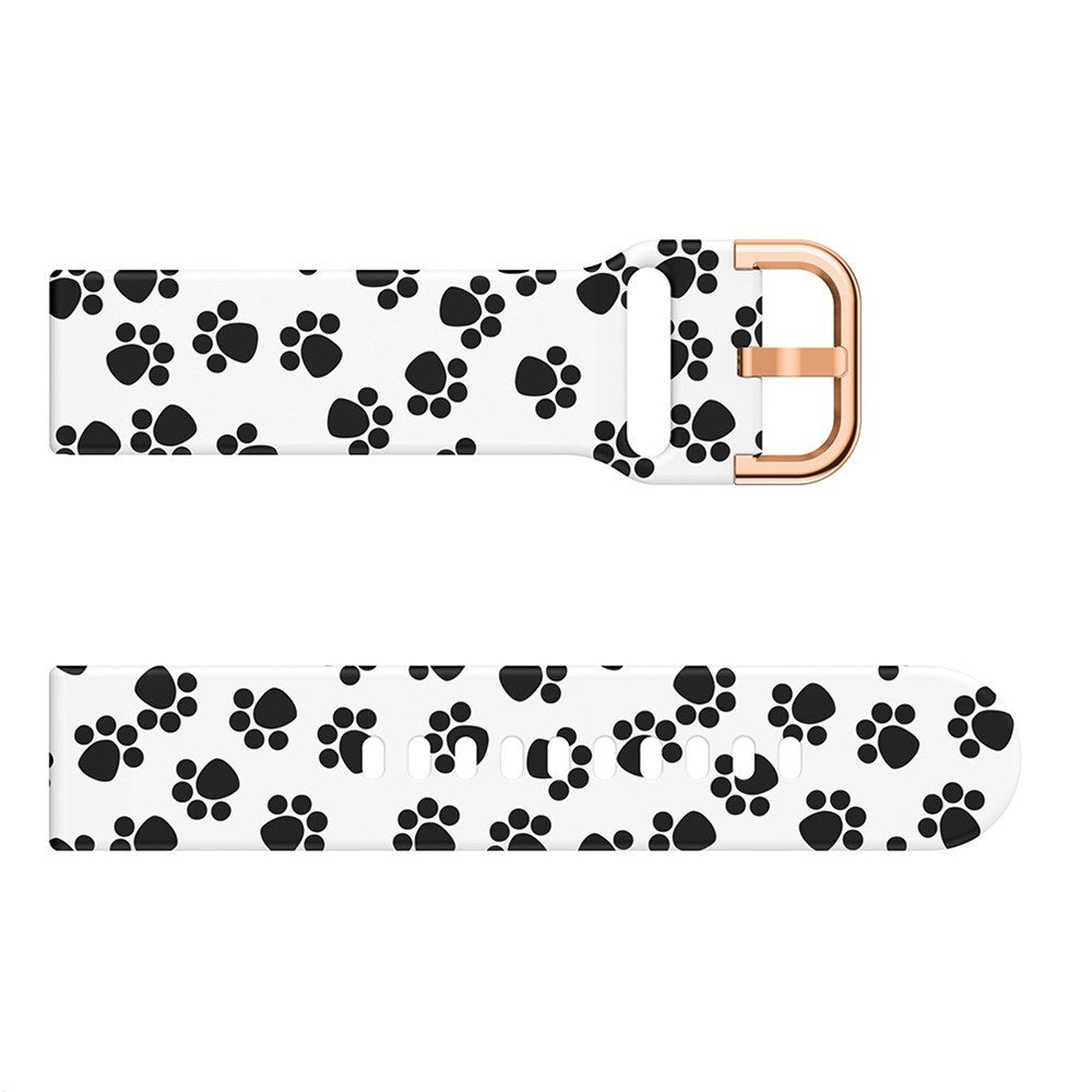 EIDERWOOD Universal (20mm) Smartklokke Silikonrem - Poteavtrykk