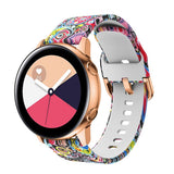 EIDERWOOD Universal (20mm) Smartklokke Silikonrem - Paisley-Blomster