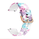 EIDERWOOD Universal (20mm) Smartklokke Silikonrem - Sommerfugler