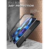 iPad 11" (2025) / iPad 10.9" (2024/2022) Håndverker Deksel - Supcase Unicorn Beetle Pro Deksel med Skjermfilm - Svart