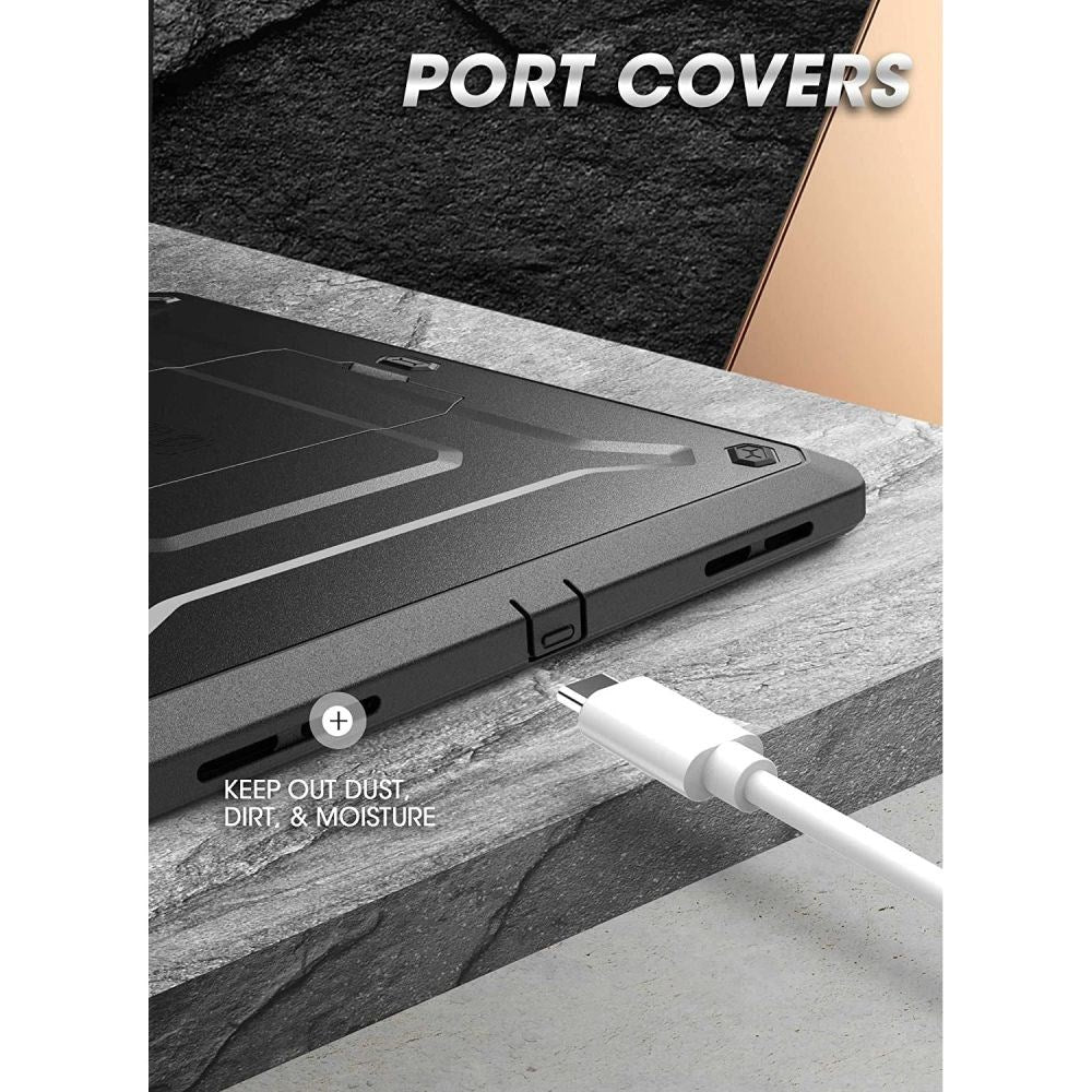 iPad 11" (2025) / iPad 10.9" (2024/2022) Håndverker Deksel - Supcase Unicorn Beetle Pro Deksel med Skjermfilm - Svart