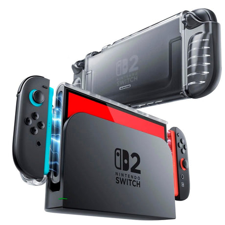 Nintendo Switch 2 SUPCASE Plast Deksel – Gjennomsiktig