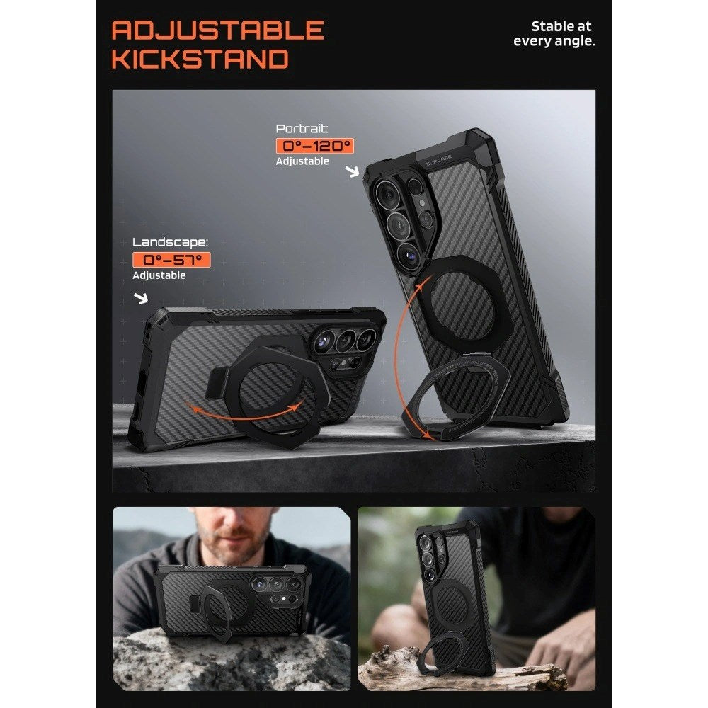 Samsung Galaxy S26 Ultra SUPCASE UB GRIB PRO MAG Deksel - MagSafe Kompatibel - Svart