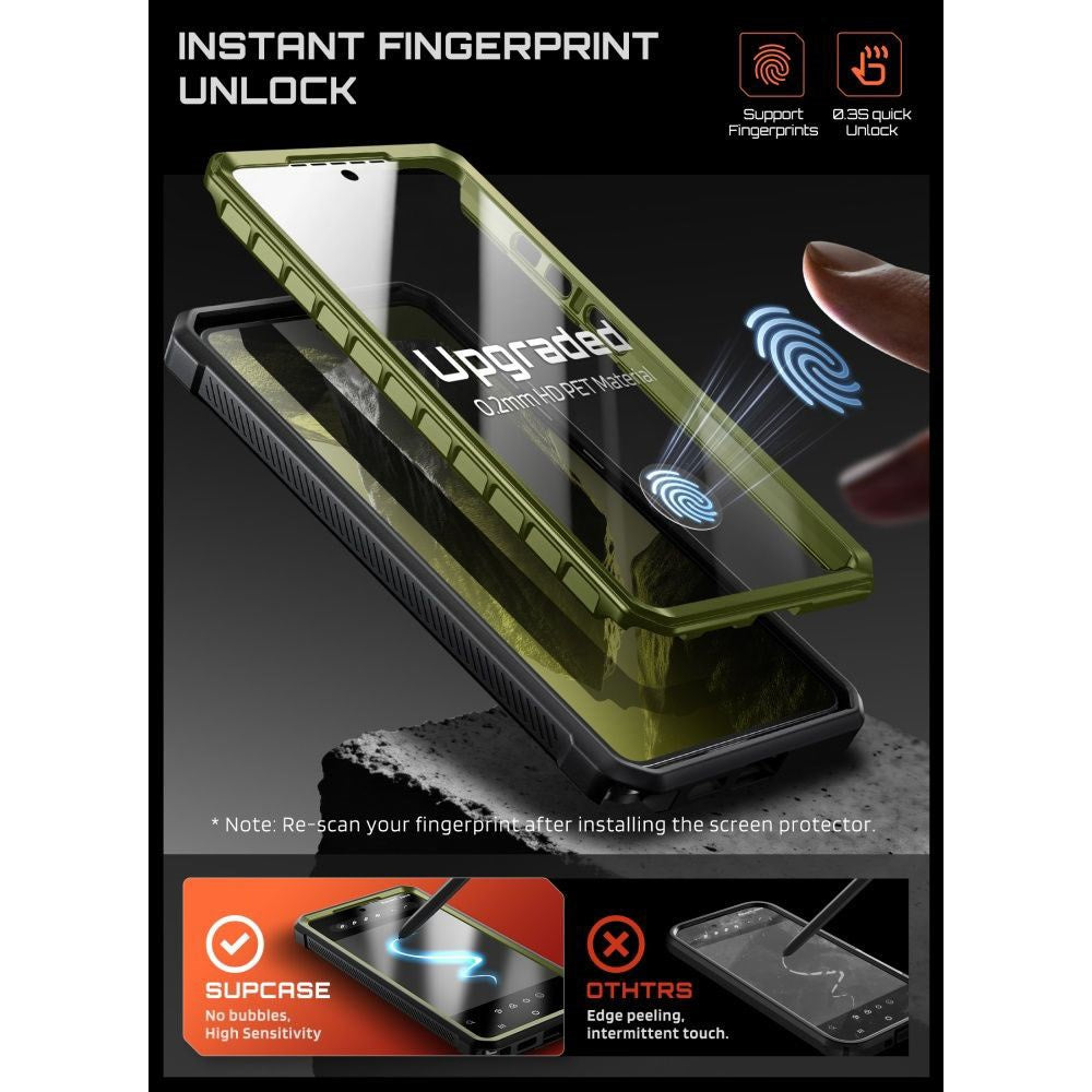 Samsung Galaxy S26 Ultra SUPCASE Unicorn Beetle Pro Mag Deksel m. 2x Front Ramme - MagSafe Kompatibel - Grønn