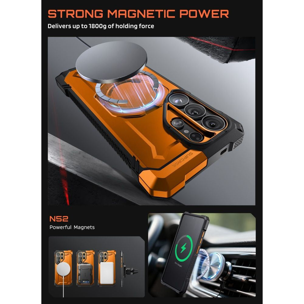 Samsung Galaxy S26 Ultra SUPCASE UB Grip Mag Deksel - MagSafe Kompatibel - Oransje