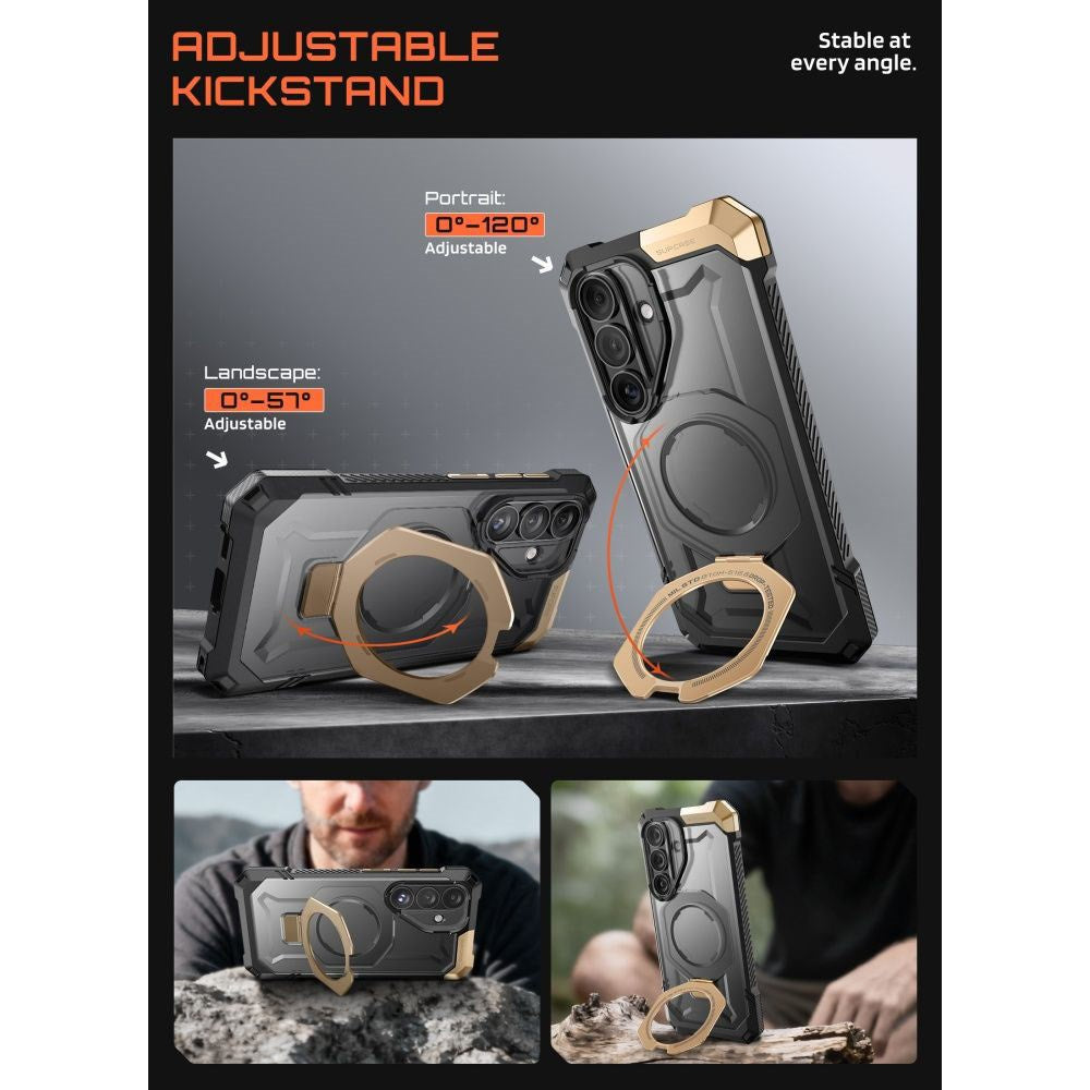 Samsung Galaxy S26 SUPCASE UB Grip Mag Deksel - MagSafe Kompatibel - Svart / Gull