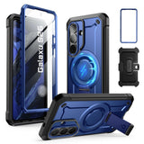 Samsung Galaxy S26 SUPCASE Unicorn Beetle Pro Mag Deksel m. 2x Front Ramme - MagSafe Kompatibel - Blå