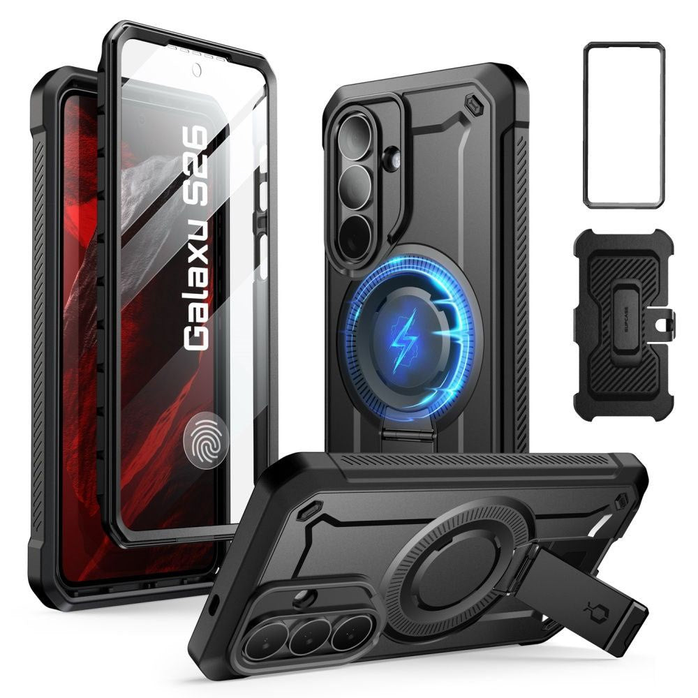 Samsung Galaxy S26+ (Plus) SUPCASE Unicorn Beetle Pro Mag Deksel m. 2x Front Ramme - MagSafe Kompatibel - Svart
