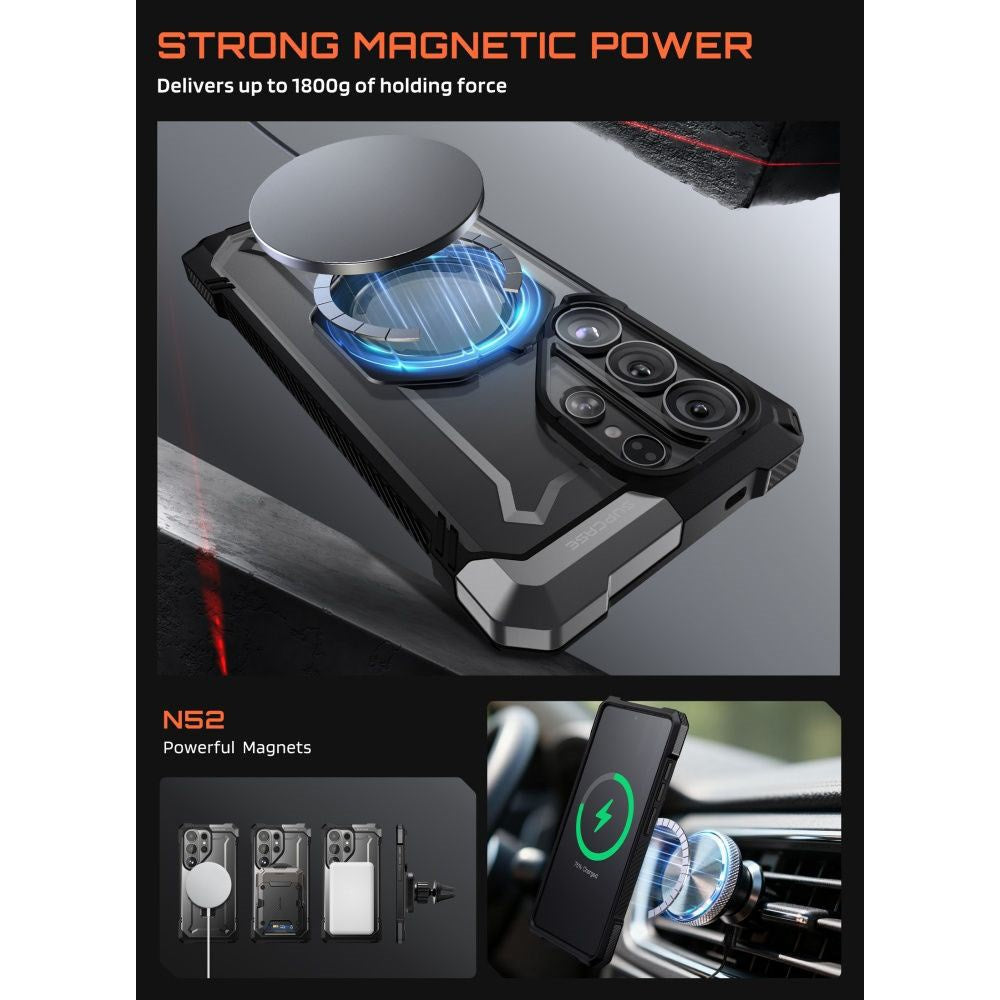 Samsung Galaxy S26 Ultra SUPCASE UB Grip Mag Deksel - MagSafe Kompatibel - Svart