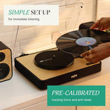 House of Marley Revolution Platespiller & Høyttaler - Svart / Lys Bambus