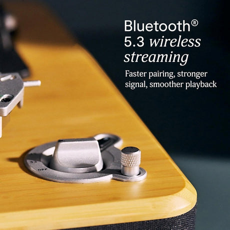 House of Marley Stir It Up Wireless 2 Platespiller - Svart / Lys Bambus
