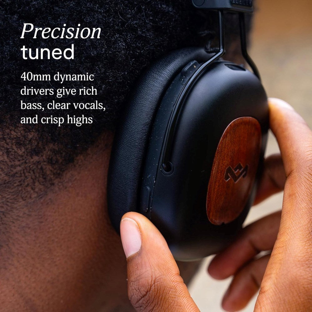 House of Marley Positive Vibration Rebel ANC Over-Ear Headset - Svart