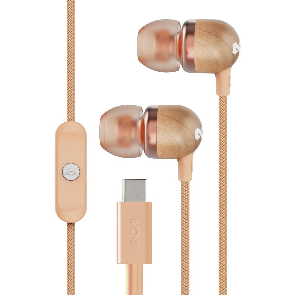 House of Marley Smile Jamaica USB-C In-Ear Hodetelefoner - Kopper