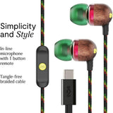 House of Marley Smile Jamaica USB-C In-Ear Hodetelefoner - Rasta