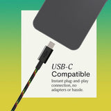 House of Marley Smile Jamaica USB-C In-Ear Hodetelefoner - Rasta