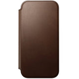iPhone 18 Pro Nomad Modern Leather Folio Case - MagSafe Kompatibel - Brown
