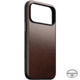 iPhone 18 Pro Nomad Modern Horween Leather Case - MagSafe Kompatibel - Rustic Brown