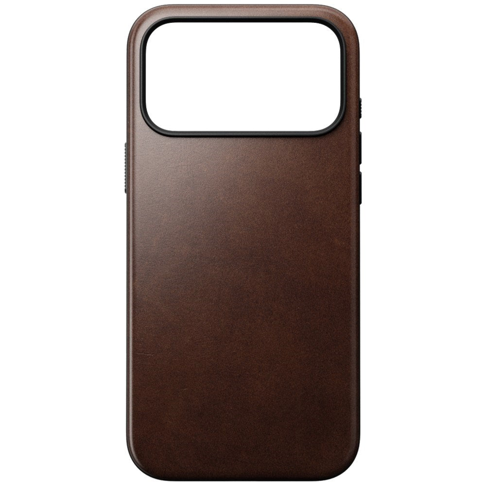 iPhone 18 Pro Max Nomad Modern Horween Leather Case - MagSafe Kompatibel - Rustic Brown