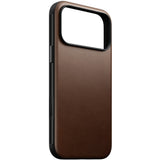 iPhone 18 Pro Max Nomad Modern Leather Case - MagSafe Kompatibel - Brown