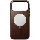 iPhone 18 Pro Nomad Modern Leather Case - MagSafe Kompatibel - Brown