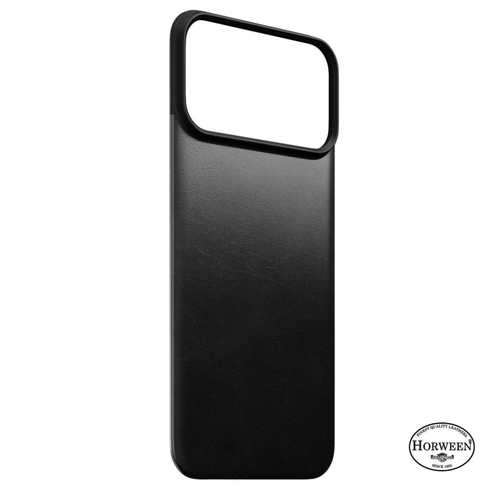 iPhone 18 Pro Nomad Magnetic Horween Leather Back Case - MagSafe Kompatibel - Black