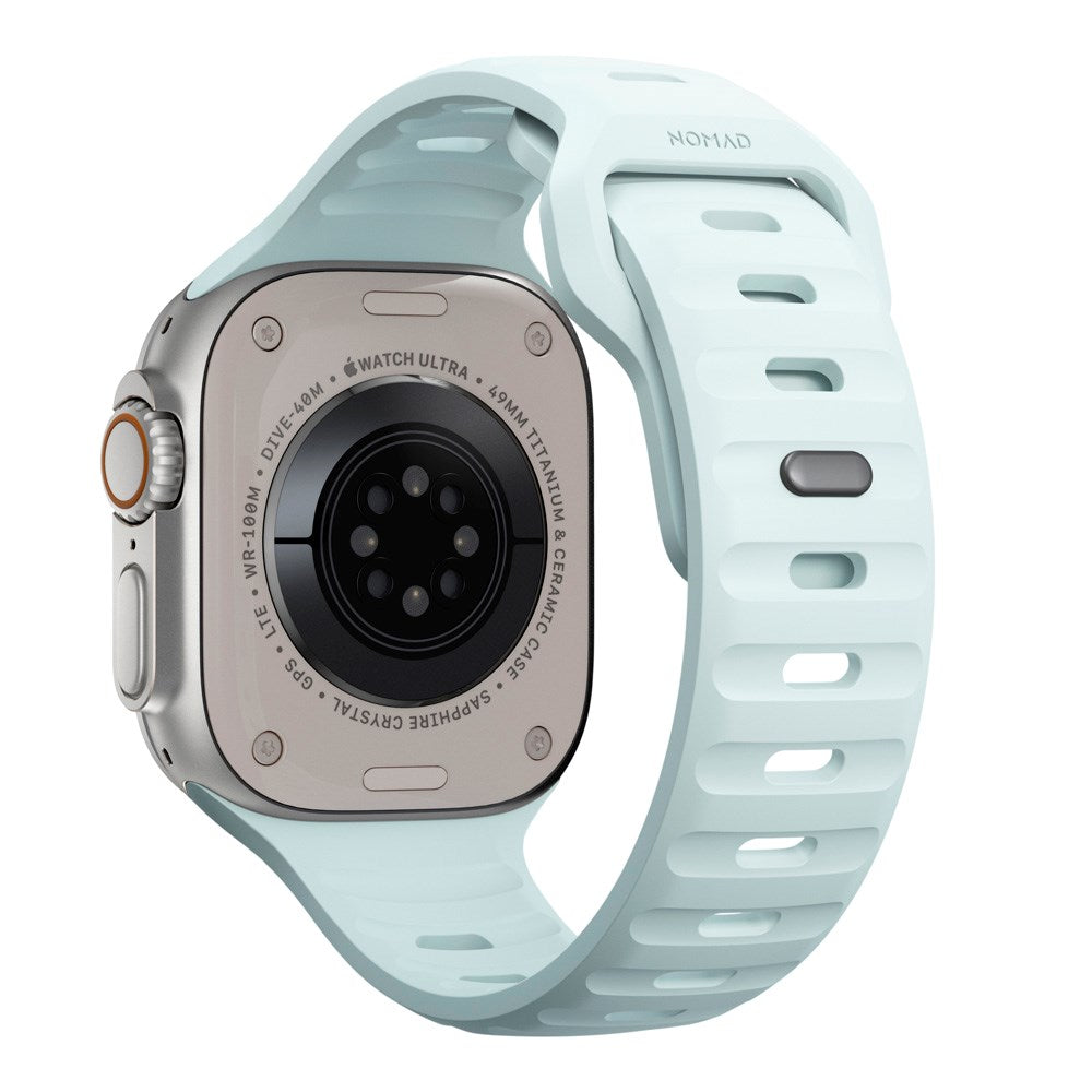Nomad Apple Watch (42/44/SE/45/46/49mm) Sport Band Rem - Icy Blue Glow