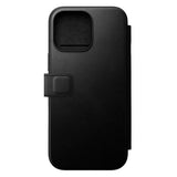 iPhone 16 Pro Max Nomad Modern Leather Folio Deksel - MagSafe Kompatibel - Svart