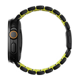 Apple Watch (42 / 44 / SE / 45 / 46 / 49mm) Nomad Stratos Band - Black Titanium - Volt
