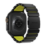 Apple Watch (42 / 44 / SE / 45 / 46 / 49mm) Nomad Stratos Band - Black Titanium - Volt