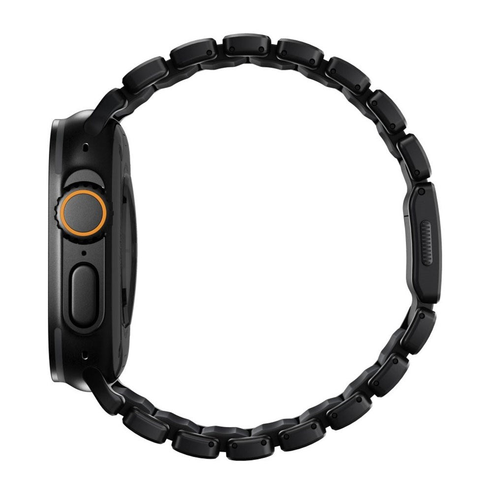 Apple Watch (42 / 44 / SE / 45 / 46 / 49mm) Nomad Stratos Band - Black Titanium - Black
