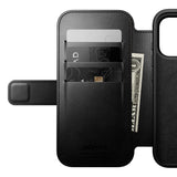 Nomad iPhone 17 Pro Modern Horween Leather Folio Case - MagSafe Kompatibel - Black