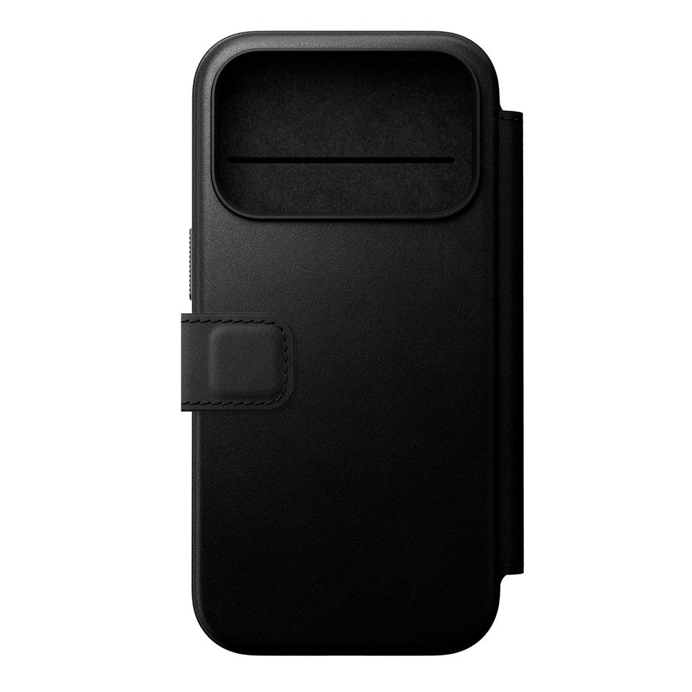 Nomad iPhone 17 Pro Modern Leather Folio Case - MagSafe Kompatibel - Black