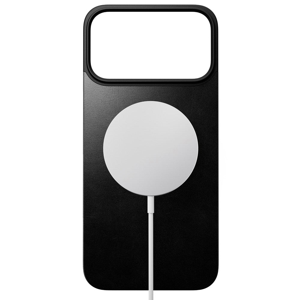 Nomad iPhone 17 Pro Magnetic Horween Leather Back Case - MagSafe Kompatibel - Black