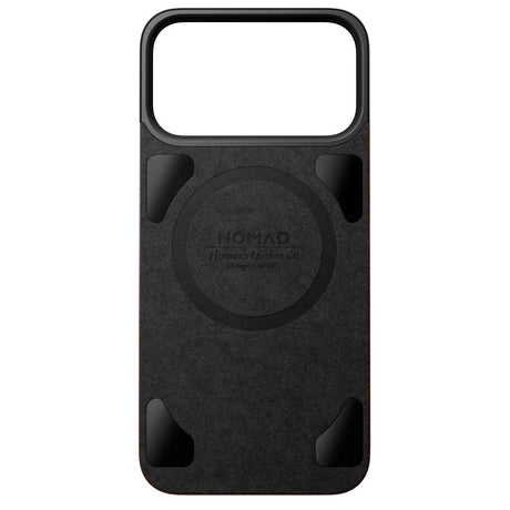 Nomad iPhone 17 Pro Magnetic Horween Leather Back Case - MagSafe Kompatibel - Rustic Brown