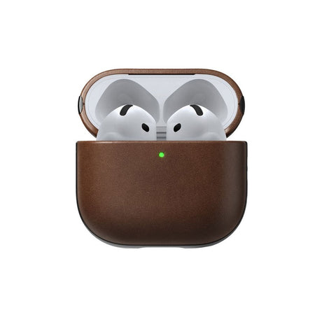 AirPods (4. Gen.) Nomad Modern Leather Deksel - Brun