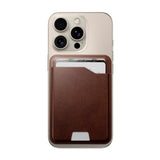 Nomad Horween Leather Mag Wallet m. Apple Find My - MagSafe Kompatibel - Rustic Brown