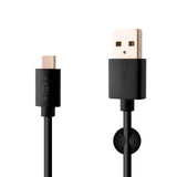 Fixed USB-A til USB-C Kabel 1m - Svart
