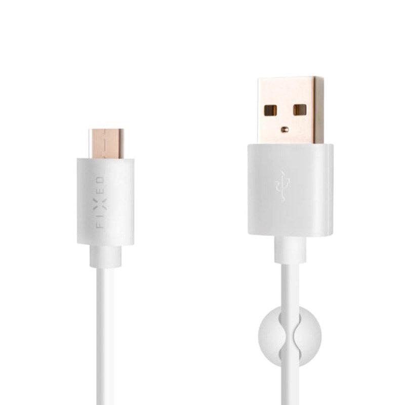 Fixed USB-A til USB-C Kabel 1m - Hvit