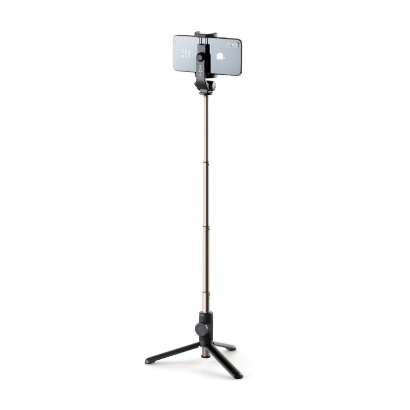 Fixed Snap Lite 2-i-1 Stativ & Selfiestang med Bluetooth-Utløserknapp – Svart